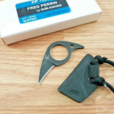 Fred Perrin Mini-Pic Fixed Knife 1.25" 440C Steel One-Piece Construction Blade