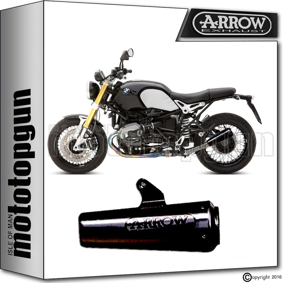 ARROW POT D'ECHAPPEMENT PRO-RACE NICHROM NOIR RACING BMW R NINE T 2014 14 - Photo 1/1