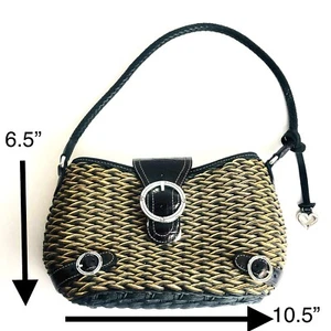 Bolso de mano Brighton de paja negro tostado bolso para mujer  - Imagen 1 de 8