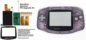 GameBoy Advance 3.0 V5 IPS Backlight Kit 720x480 LCD for GBA NO SOLDER + Shell - Picture 1 of 33