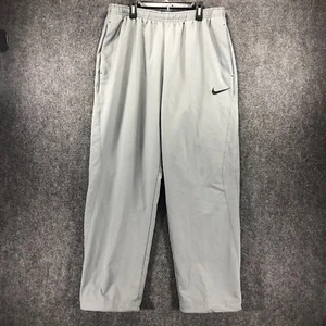 Nike Pants Mens XL Gray Dri Fit Jogger Track Swoosh Athletic Adjustable Gym - Picture 1 of 16