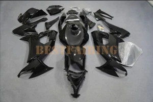 Black Carbon Fiber Fairing Kit +Tank Cover for Kawasaki Ninja ZX10R 2008-2010 09 - Picture 1 of 13