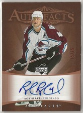 2006-07 Artifacts Autofacts #AFRB Rob Blake 75/75 Colorado Avalanche Upper Deck
