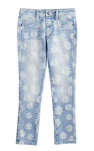 Girl’s SONOMA “Goods For Life” Floral Skinny Jeggings Size 6X NWT - Picture 1 of 4