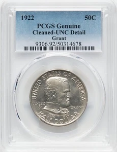 1922 Grant Half Dollar Commemorative - PCGS UNC Details - LOOKS BETTER! - Picture 1 of 2