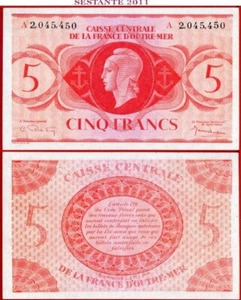 ÁFRICA ECUATORIAL FRANCESA 5 FRANCOS 2 2 1944 P 15d AU+/UNC envío gratuito desde 100 $ - Imagen 1 de 6