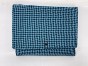 Blue-Black Houndstooth iPad Case - Picture 1 of 1