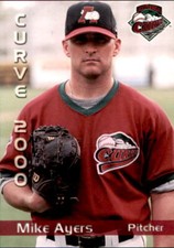 2000 Altoona Curve Grandstand #1 Mike Ayers Cincinnati Ohio OH NM Baseball Card
