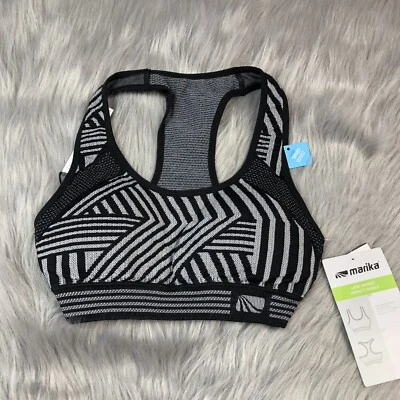 Sujetador deportivo Marika negro gris bajo impacto sin cables XS Foto 1 de 4