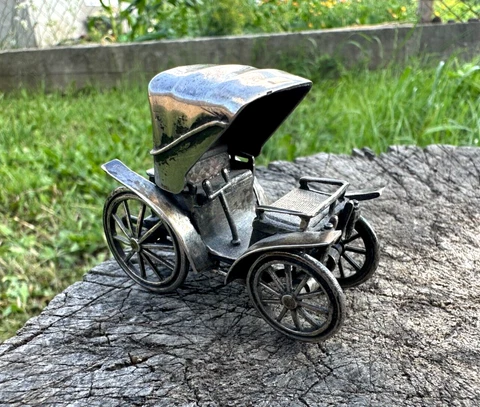 Vintage retro Car Silver 800 Miniature 87.2 gr Cover