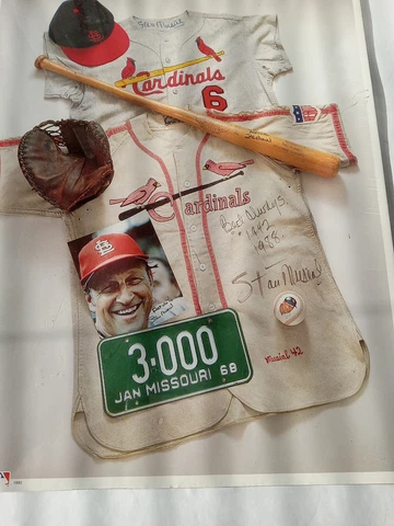 STAN "The Man" MUSIAL 1993 MLB 11 x 14  Poster Print No. 12 Cardinals *Sealed* Cover