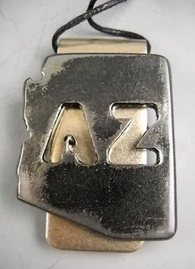 ARIZONA AZ Money Clip Handcrafted Steel by Watto Distinctive Metal Wear USA - Picture 1 of 5