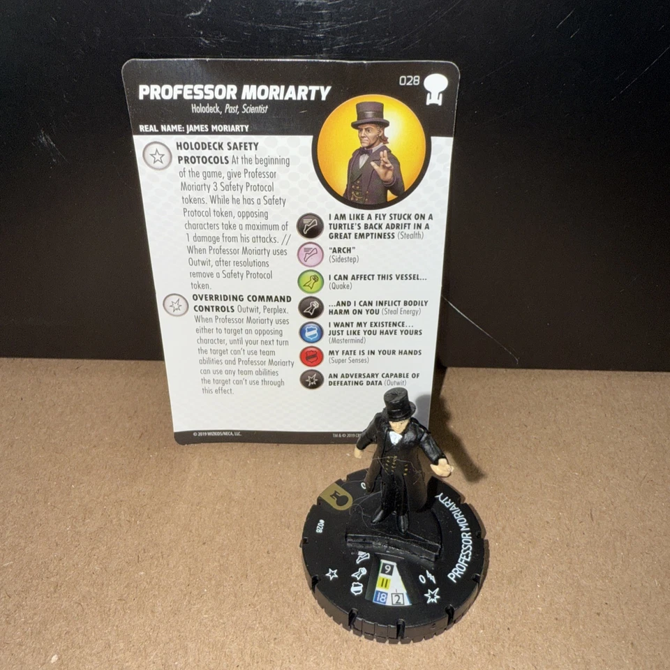 Heroclix Wizkids Star Trek To Boldly Go 028 Professor Moriarty Super Rare - Image 1 of 1