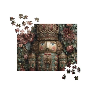 Gilded Nutcracker Puzzle Victorian Baroque Christmas Design - Picture 1 of 7