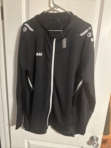 Jako Chaqueta de Pista Deportiva Cremallera Completa Logo Negro Entrenamiento Retro Y2K Hombres Talla XL - Imagen 1 de 7
