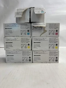 7 New Open Genuine Sharp MX-C250,C300P,C300W CCMYYKK Toners MX-C30NT - Picture 1 of 7