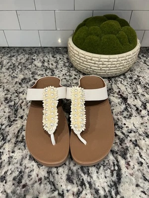 Sandalias Fitflop Verna Pearl Tanga Cómodas Zapatos Foto 1 de 4