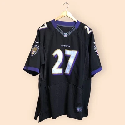 NFL Nike Baltimore Ravens Ray Rice 27 Camiseta de Fútbol Cosida 52 Sobre el Campo PARA HOMBRES Foto 1 de 4