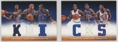 2012-13 Panini Preferred Booklet Ewing/Anthony/Staudemire/Cheeks Patch /199 - Image 1 of 2