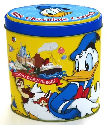 Donald Duck Chip Dale/Sammeldose Etui Chocolate Crunch Disney Tokyo Resort L - Bild 1 von 2