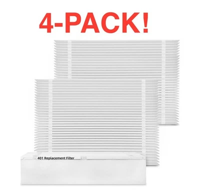 Pack de 4 filtros de repuesto 401 compatibles con AprilAire 2400 - MERV 13 Foto 1 de 2