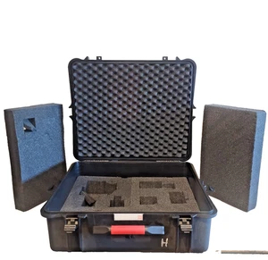 HPRC AMRE 2700 Resin Hard Case with Cubed Foam Black with Red Handle Watertight - Picture 1 of 14