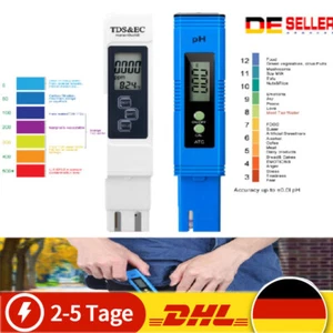 PH TDS&EC Meter Messgerät Digital Tester Wassertest Leitwertmessgerät 0-9990ppm. - Bild 1 von 18