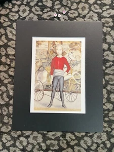 TSUGUHARA FOUJITA , RARE VINTAGE Mounted Art Print - Picture 1 of 4