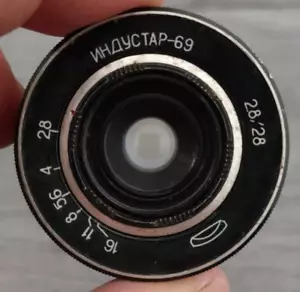 INDUSTAR-69 M39 mount 2.8/28mm MACRO Wide Angle Pancake Lens - Picture 1 of 10