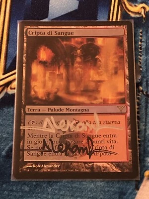 Blood Crypt Dissension Foil Double Signed Foreign Mtg - Image 1 of 2