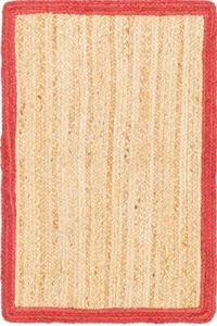 Rug Jute Carpet Handmade 100% Natural Braided Jute Modern Living Area Decor Rug - Bild 1 von 6