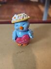 You're A Tweetheart Sweetheart Happy Blue Bird in flower Hat pvc toy figure 2.5"