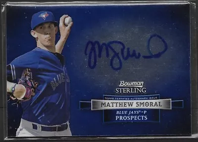 2012 Bowman Sterling Prospect Autographs #MSM Matthew Smoral Auto RC - Image 1 of 2