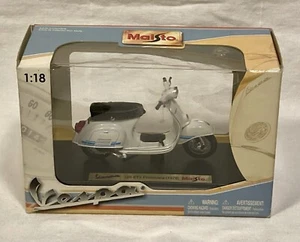 Maisto 1:18 scale Vespa 125 ET3 Primavera 1976 scooter motorcycle die cast Toy - Picture 1 of 11