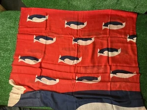 beck sondergaard scarf Classic Navy With Red N-winter Land, Style 62123 - Picture 1 of 7