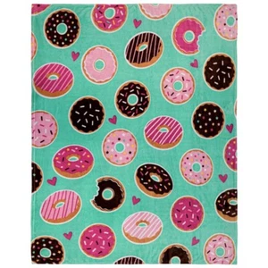 Manta de felpa suave Donut Daydreams 50x60 pulgadas manta para dormitorio - Imagen 1 de 8