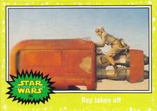 2015 Topps Star Wars Journey To The Force Awakens GREEN #85 Rey Takes Off 🟢