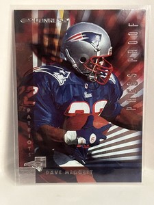 1997 Donruss Press Proof Silver New England Patriots Card 162 Dave Meggett /1500
