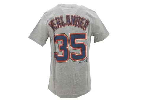 Detroit Tigers MLB Majestic Kids Youth Size Justin Verlander T-Shirt New Tags Cover