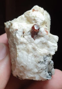 283 Carats Very Nice Luster Quality Garnet with Feldspar Matrix Specimen Afghan - Picture 1 of 5