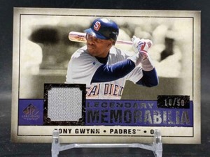 Tony Gwynn 2008 Upper Deck SP Legendary Cuts Jersey Game Used Patch 10/50