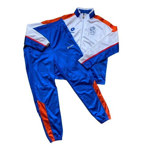 Vintage Lotto Netherlands 1992/94 Retro Soccer Track Suit Pants / Jacket Size L Cover