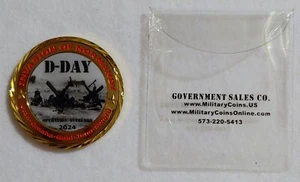 Utah Omaha Gold Juno Sword -2024 -75th Anniversary Commemorative Coin. 1944 WW2 - Picture 1 of 8