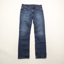 Calvin Klein Men's Size 30x30 Blue Straight Leg Dark Wash Stretch Denim Jeans