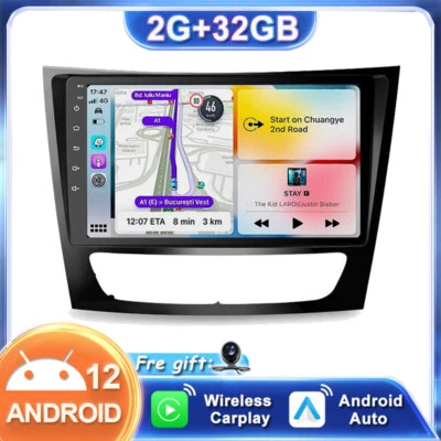 Android 12.0 Radio Coche Estéreo GPS Navegación Carplay Para Mercedes Benz E-W211 CLS-W219 Foto 1 de 4