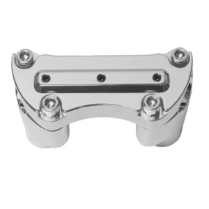Chrome Gorilla Grabber Handlebar Top Clamp Riser Kit Harley Dyna Softail XL - Picture 1 of 3