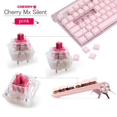 New10X 5X PINK Swithes Shaft for Logitech Cherry MX RGB Mechanical Keyboard  - Image 1 of 4