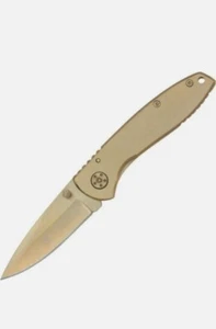 Smith & Wesson Folding Pocket Knife New Executive Gold CK110GL - Picture 1 of 1