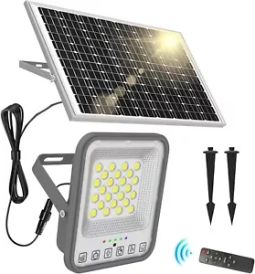 200 W Solar Light Outdoor Waterproof 2 in1 Solar Flood Light Dusk to Dawn 20k LM - Picture 1 of 9
