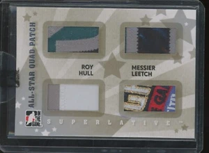 2007-08 ITG Superlative Roy Messier Hull Leetch All Star Quad Game Used Patch /9 - Picture 1 of 2